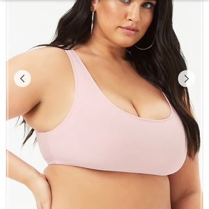 Plus Pink Bikini Top